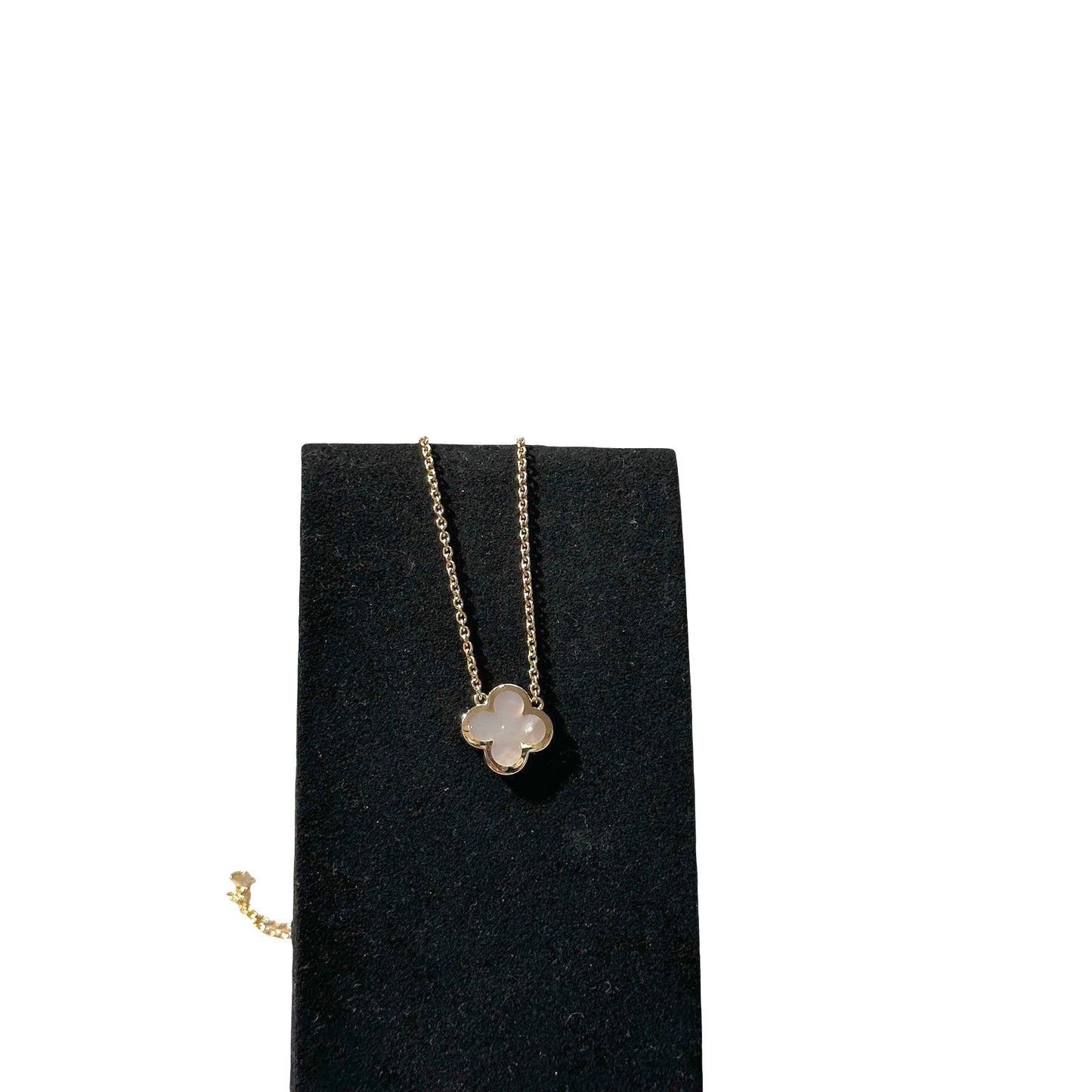 Used VAN CLEEF & ARPELS Rose Gold 18K Gold PURE Alhambra Necklace GHW