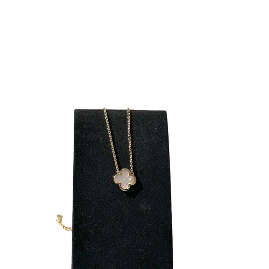 Used VAN CLEEF & ARPELS Rose Gold 18K Gold PURE Alhambra Necklace GHW