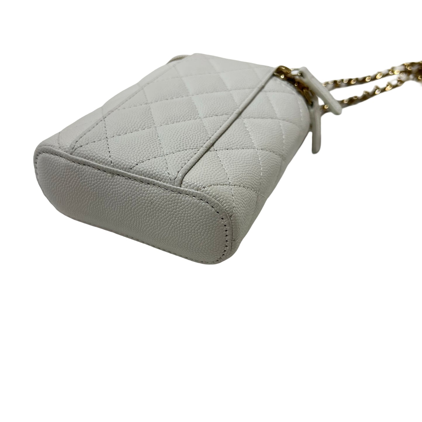 Caviar skin vanity case with chain Chain Shoulder Bag [101264]