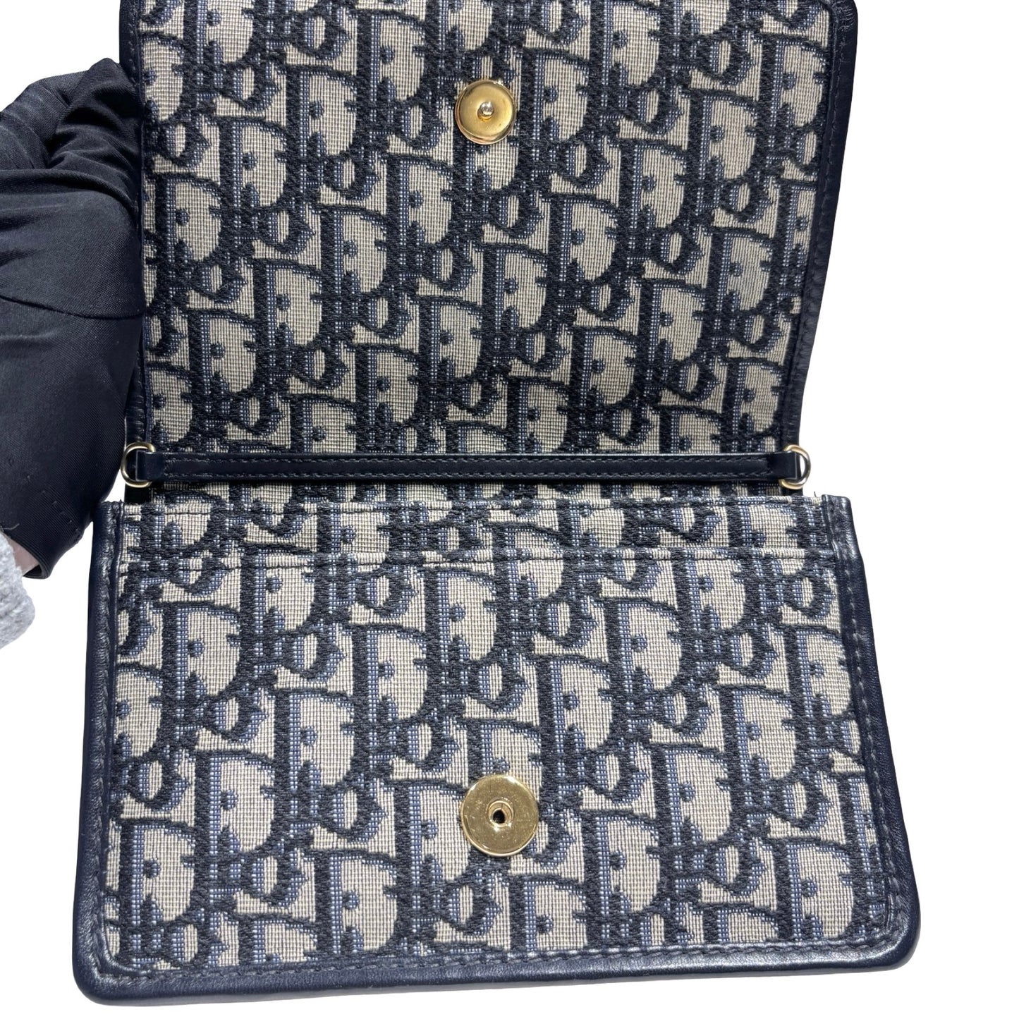 DIOR SLG 30 MONTAIGNE POUCH WITH STRAP & CHAIN [3001916]
