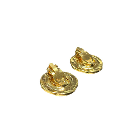 CHANEL VINTAGE CC ROUND EARRINGS [3000560]