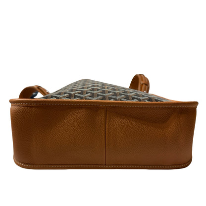New Goyard Musette Shoulder Bag Black Brown PHW