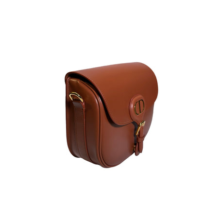 Used DIOR Calfskin Bobby Crossbody Bag Brown