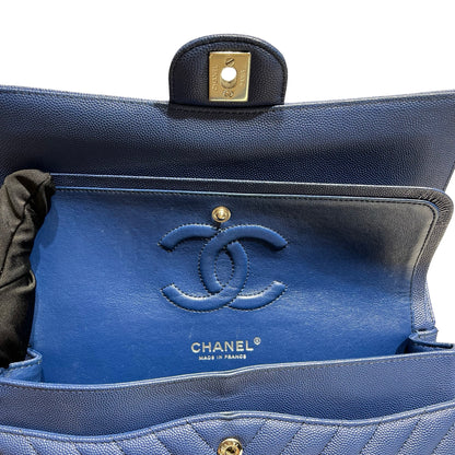 CHANEL CF25 V LINE CAVIAR BLUE [3000543]
