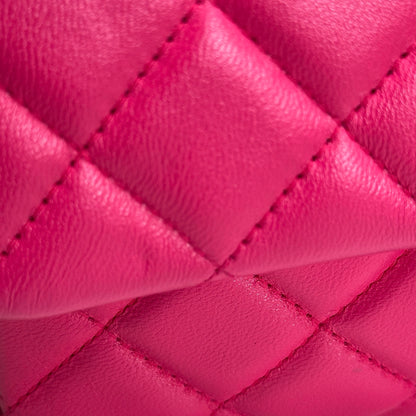 Used CHANEL Mini Classic Flap Two Way Shoulder Bag Pink GHW