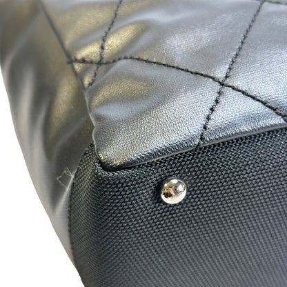 Used CHANEL Quilted Coated Canvas Vintage Tote Bag Tote Bag Black