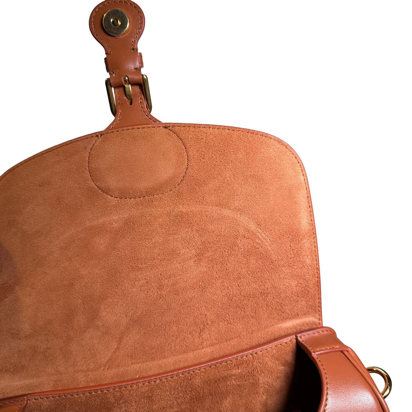 Used DIOR Calfskin Bobby Crossbody Bag Brown