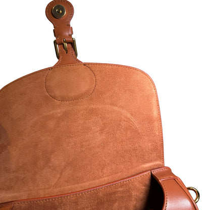 Used DIOR Calfskin Bobby Crossbody Bag Brown
