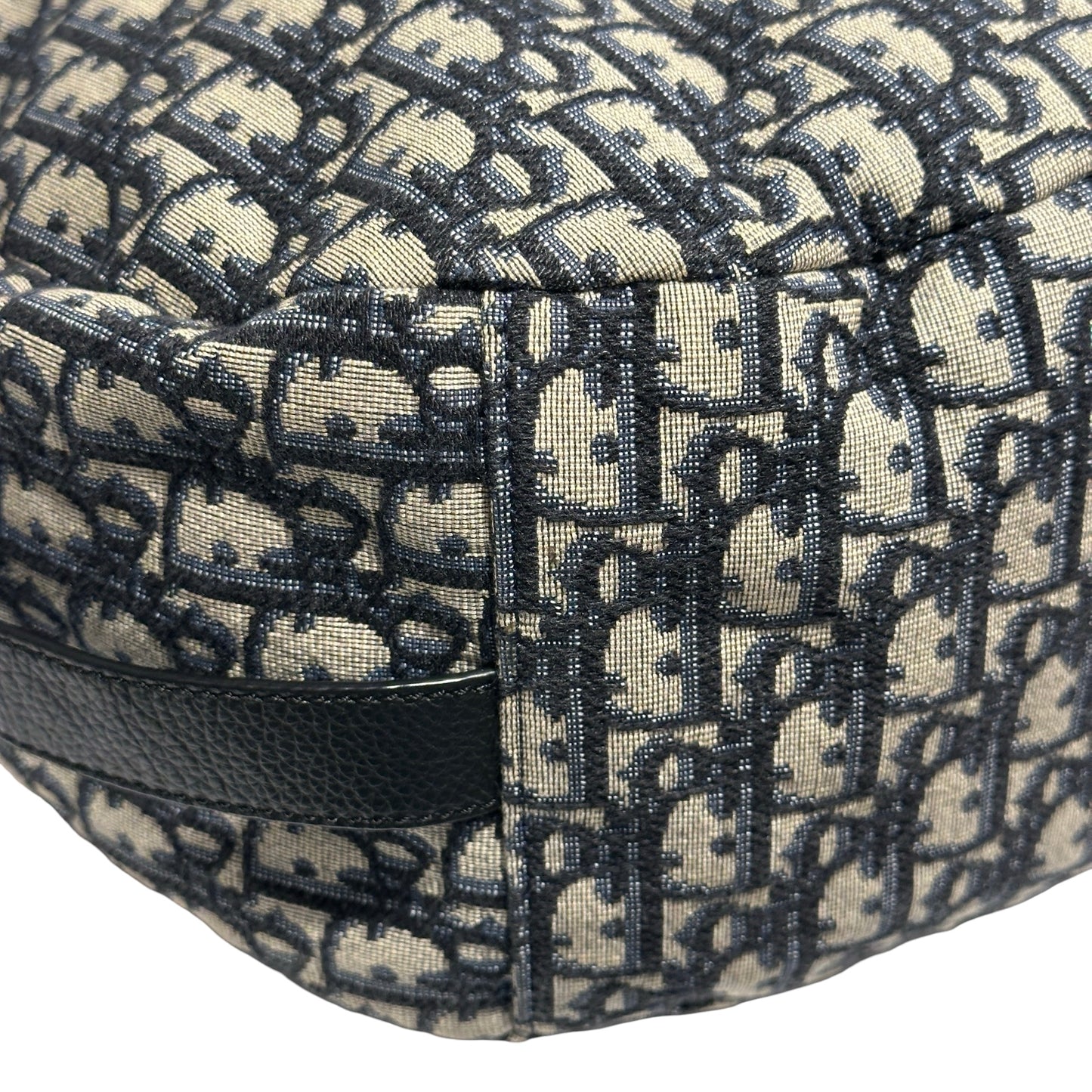 Used DIOR Canvas Oblique Saddle Messenger Bag GHW