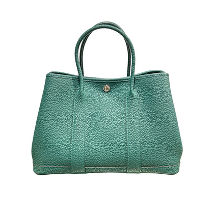 Used HERMÈS TC GP 30 Handbag PHW Green