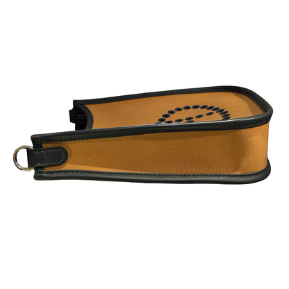 HERMES Canvas Leather Evelyne Crossbody Bag Brown Black