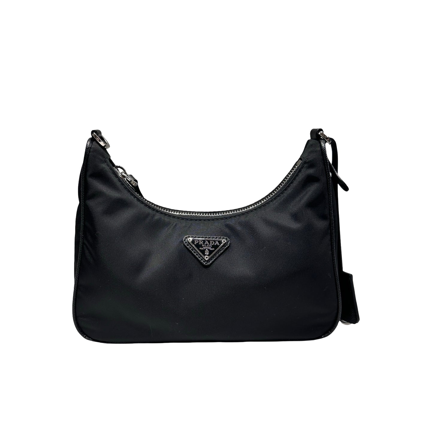 Used PRADA Canvas 3-in-1 Shoulder Bag Black