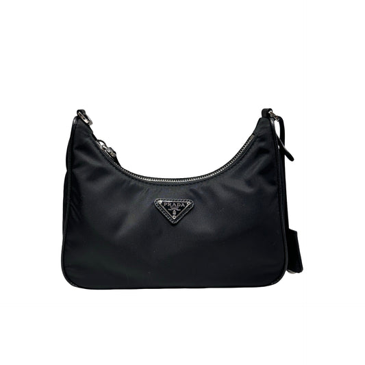 Used PRADA Canvas 3-in-1 Shoulder Bag Black