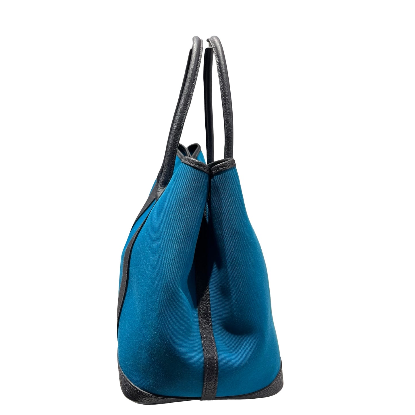Used HERMÈS Canvas Leather GP36 Tote Bag Green PHW