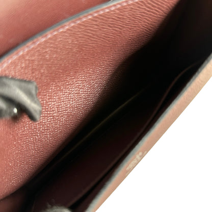 Used HERMES Epsom Mini Constance Crossbody Bag Rouge