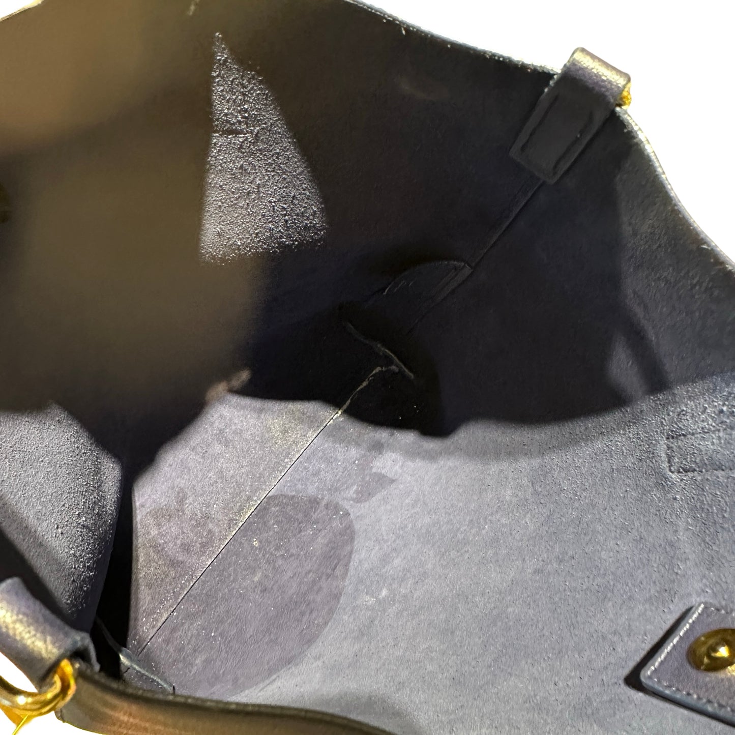 Used SAINT LAURENT Tote Bag Navy Blue GHW