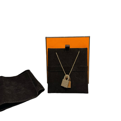 Unused HERMÈS Neeklace Etoupe (18) GHW