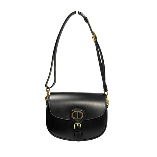 Used DIOR Bobby Cross Body Bag Black GHW