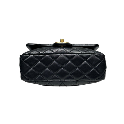 Used CHANEL Chain Shoulder Bag Black GHW