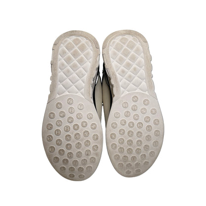 Used CHANEL PVC Sneakers Black White