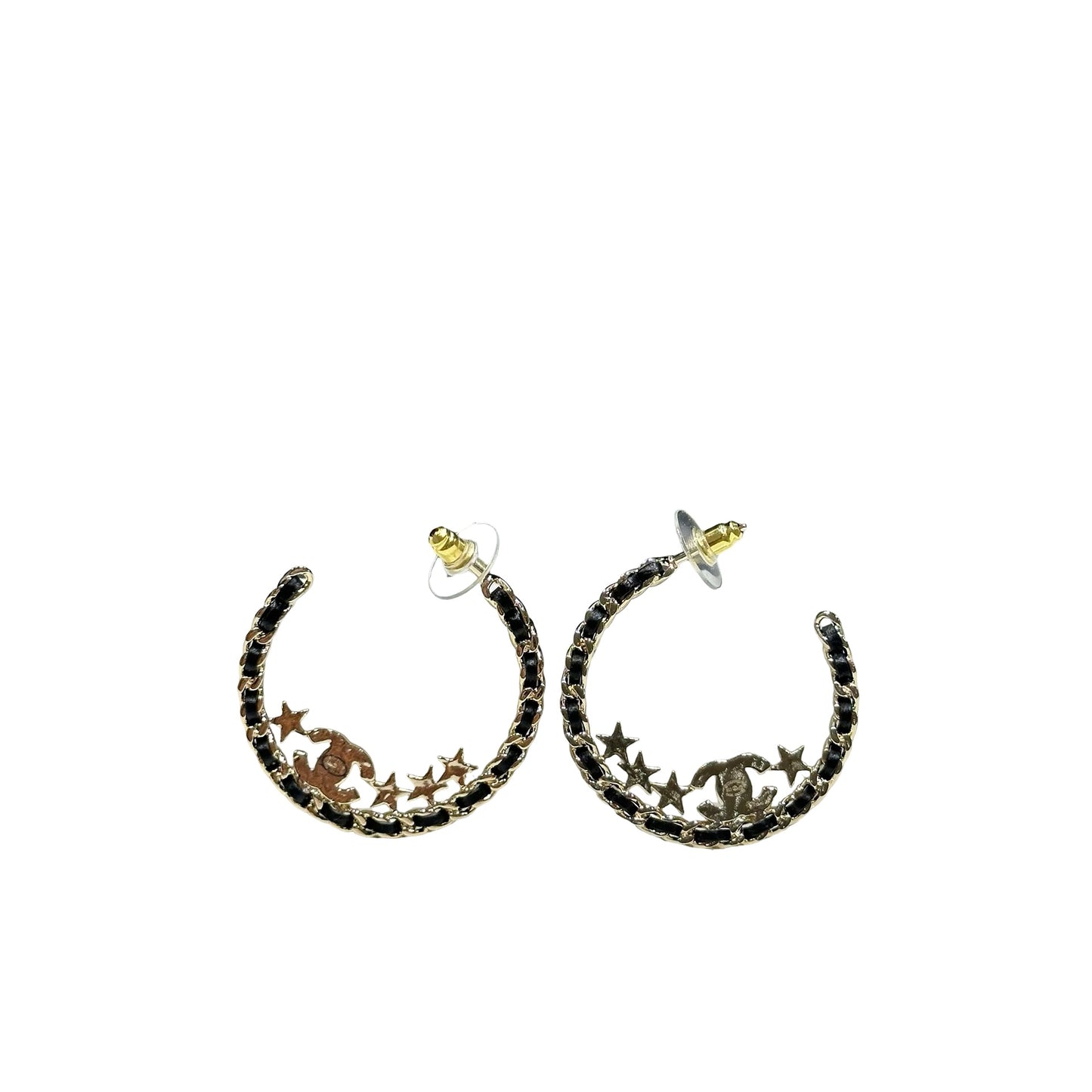 Unused CHANEL Earrings Gold