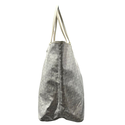 Used GOYARD Canvas Tote GM Tote Bag White PHW