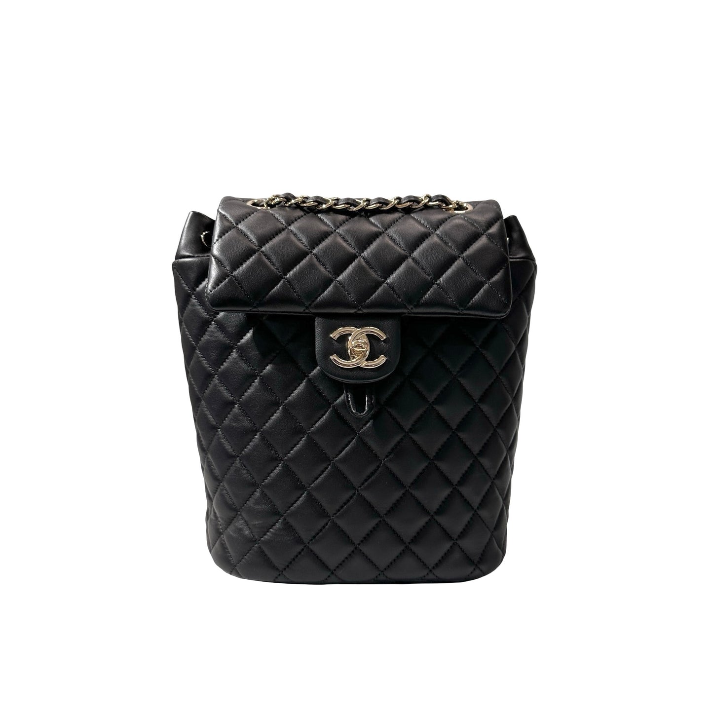 Used CHANEL Lambskin Leather Backpack