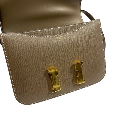 Used HERMES Epsom Constance Cross body bag Etoupe