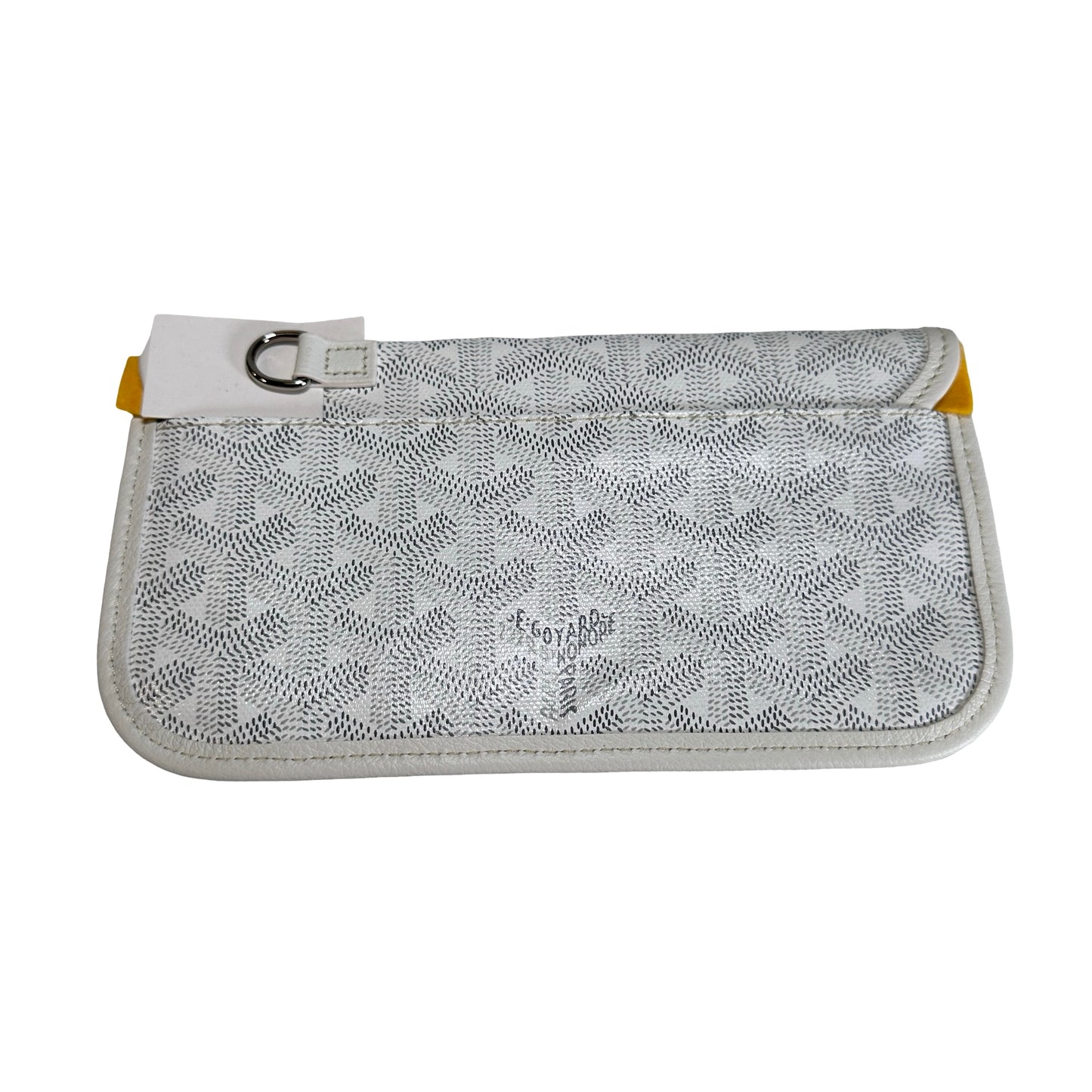 Used GOYARD Canvas Hobo Bag Shoulder Bag White PHW