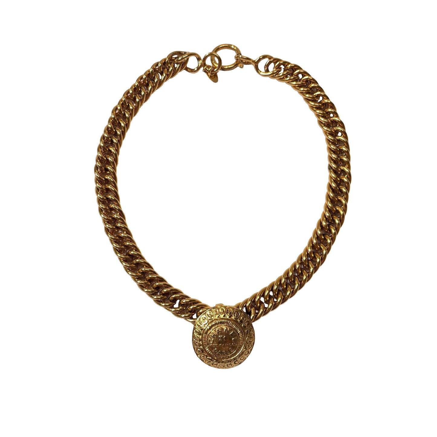 Used CHANEL 31 RUE CAMBON VINTAGE CHOKER Accessories Gold