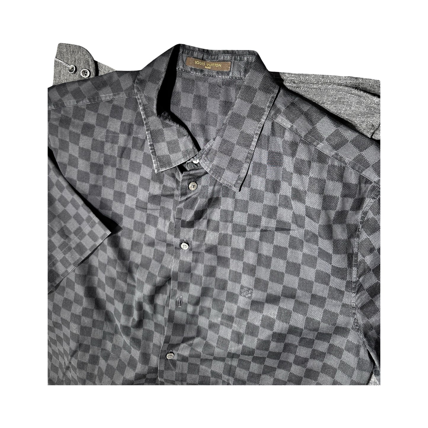 LV DAMIER EBENE SHORT-SLEEVED SHIRT [20000289]