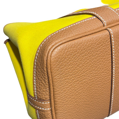 Hermès Garden Party 30 Handbag Yellow PHW