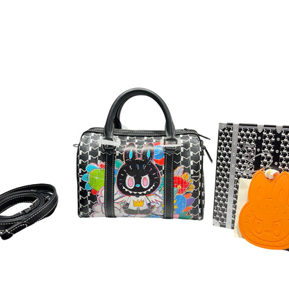 New MOYNAT Canvas LABUBU BAG Crossbody Bag Black