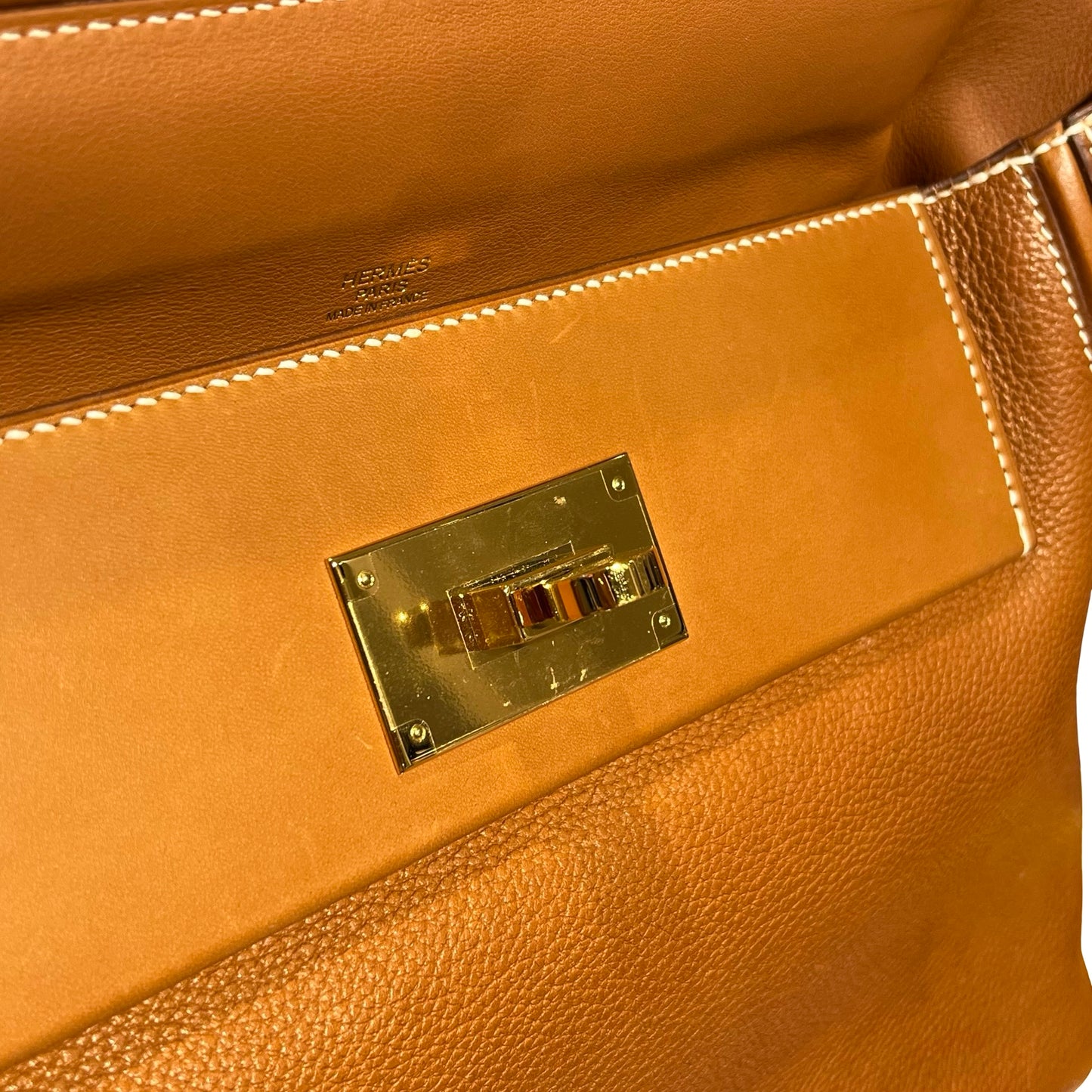 Used HERMÈS Clemence leather 24/24 29 馬鞍皮 Shoulder Bag GHW Gold
