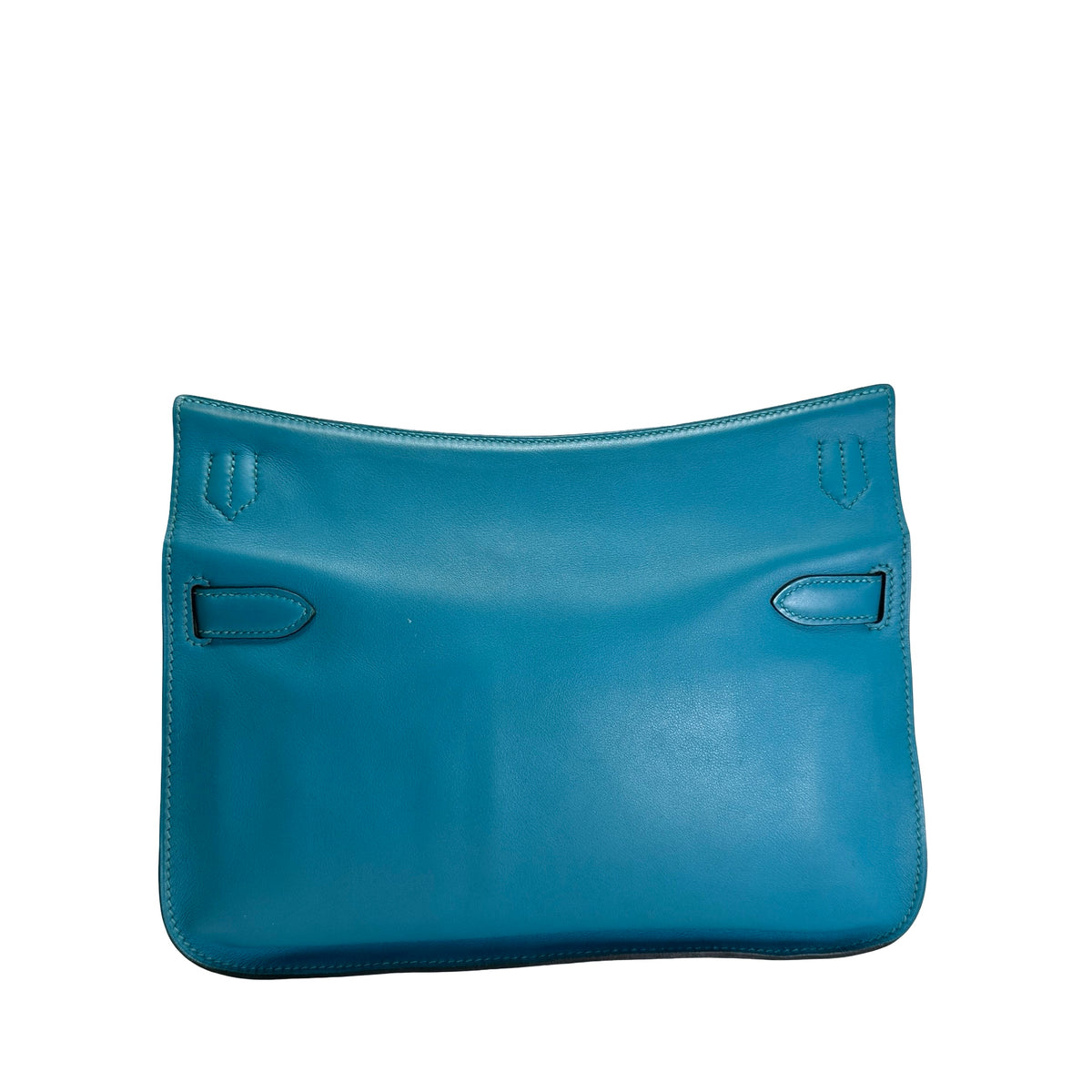 Used HERMES Swift Jypsiere 28 Shoulder Bag Bleu Jean PHW