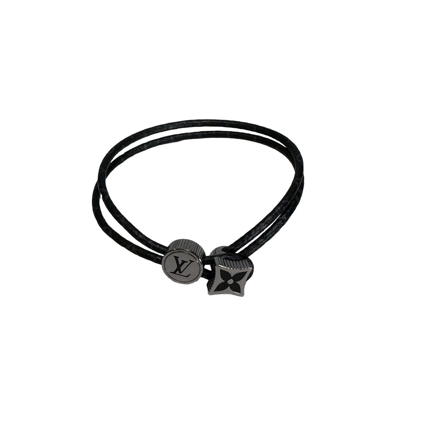 Used LOUIS VUITTON Loop It BRACELET Black PHW