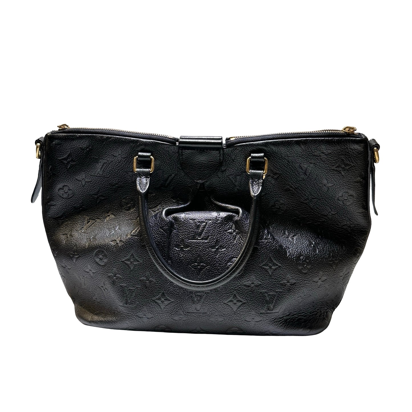 LOUIS VUITTON Monogram Mazarine Tote Bag Black GHW