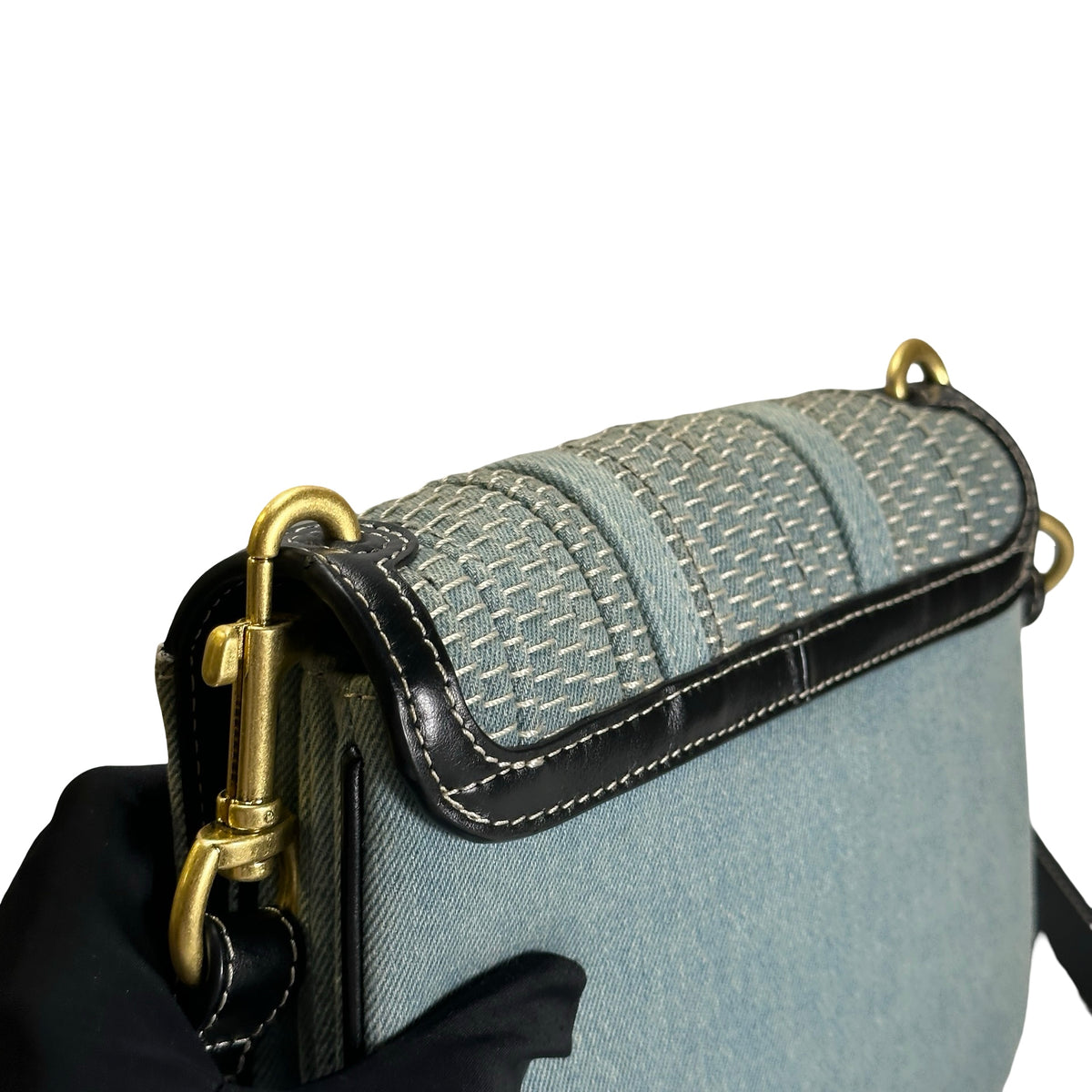 Used SEE BY CHLOE Denim Hana Shoulder Bag Blue