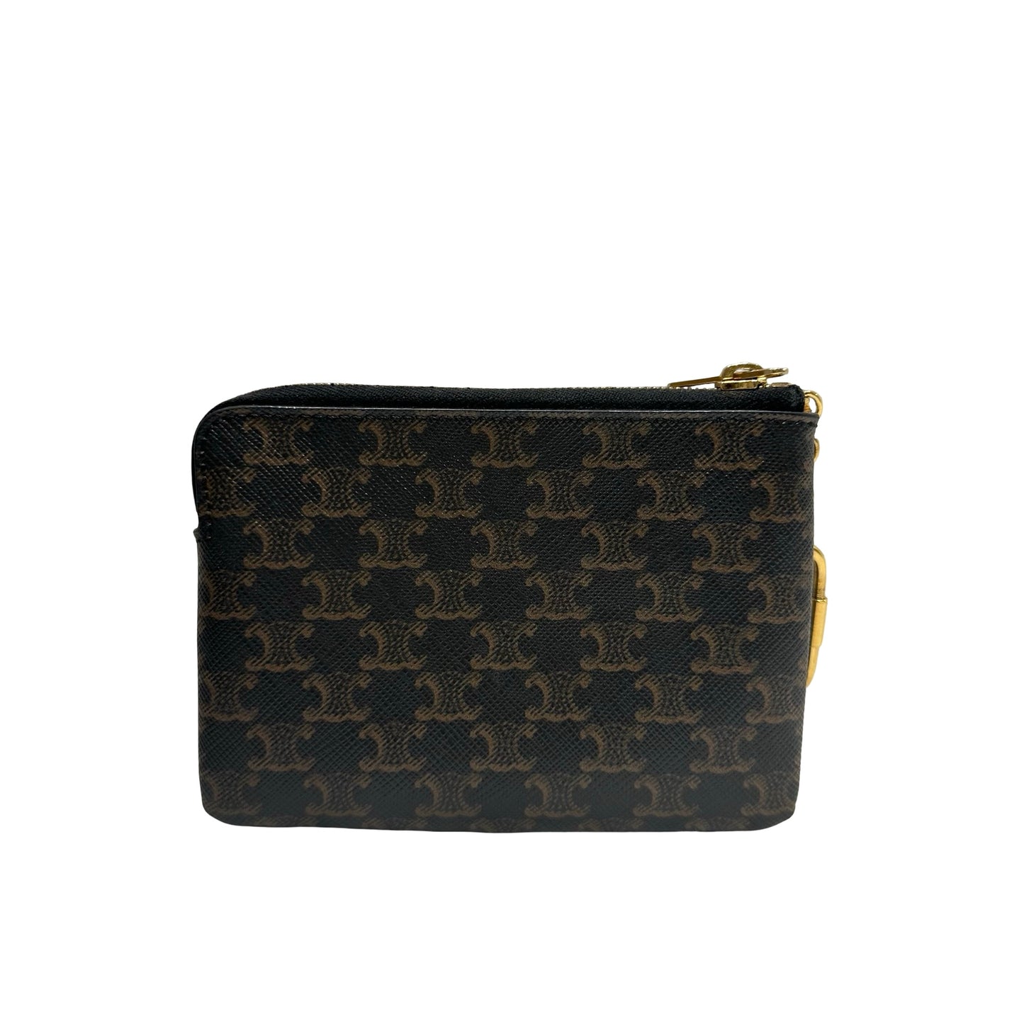 Used CELINE Card case Brown GHW
