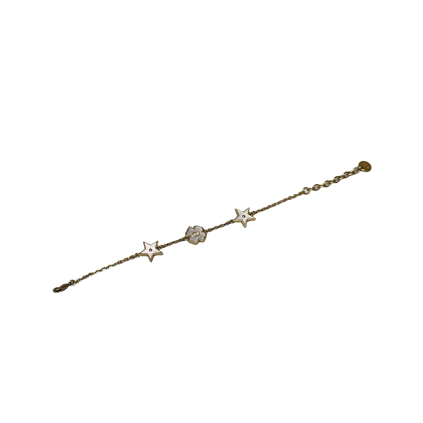 Used DIOR Bracelet Accessories Gold White
