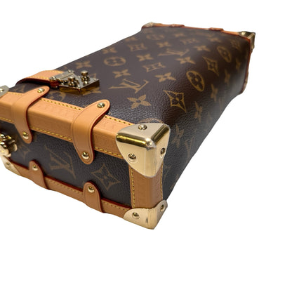 Used LOUIS VUITTON Monogram coated canvas Side trunk Trunk Brown GHW