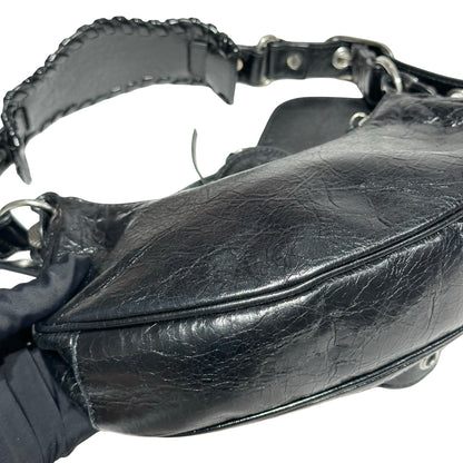 BALENCIAGA LE CAGOLE XS BLACK CALFSKIN PHW SHOULDER BAG [3000642]