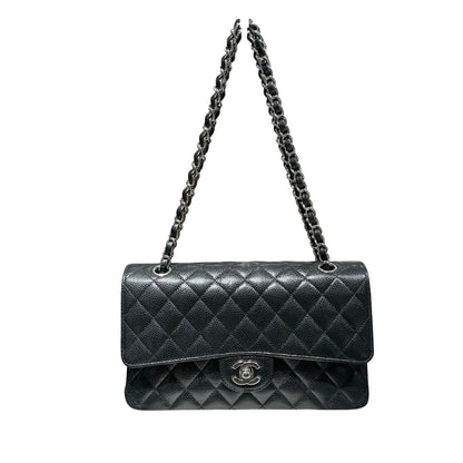 CHANEL CF25 BLACK CAVIAR PHW [3000608]