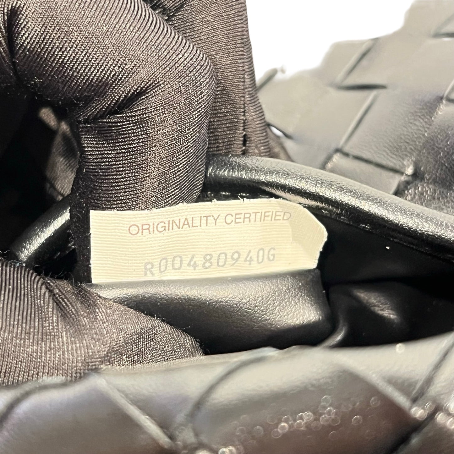 Used BOTTEGA VENETA Intrecciato Mini Wallace Shoulder Bag Black