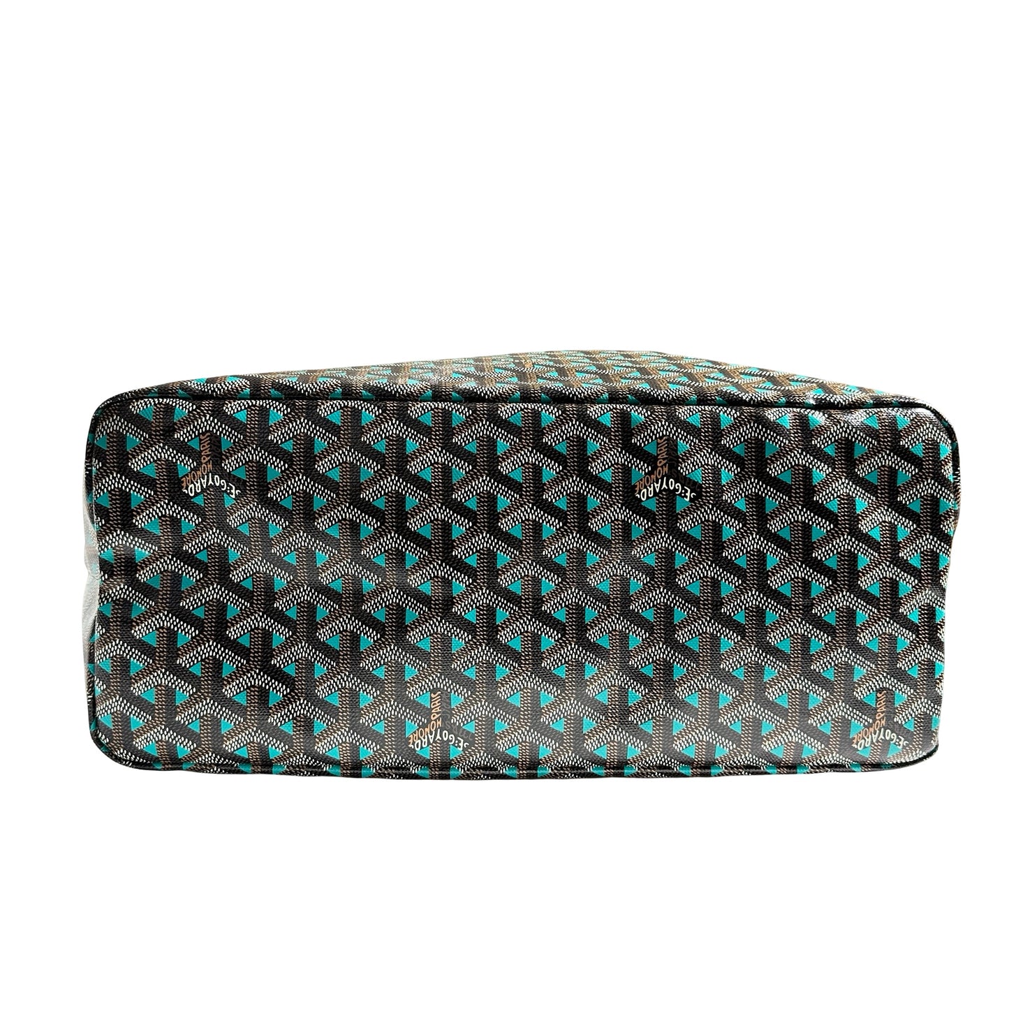 Used GOYARD Tote PM Tote Black Blue Tote Bag Black BLUE
