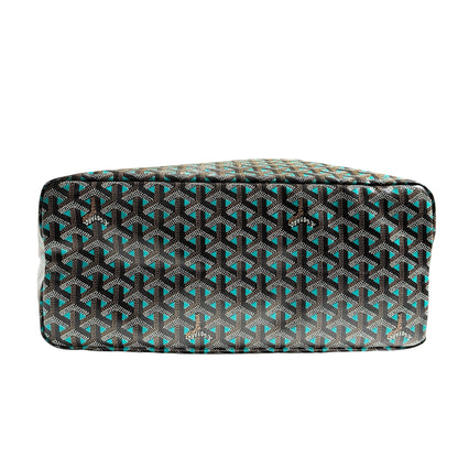 Used GOYARD Tote PM Tote Black Blue Tote Bag Black BLUE