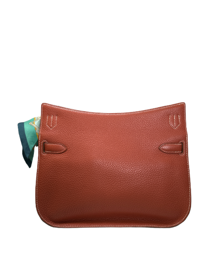 Used HERMES Clemence Jypsiere 28 Shoulder Bag Red PHW