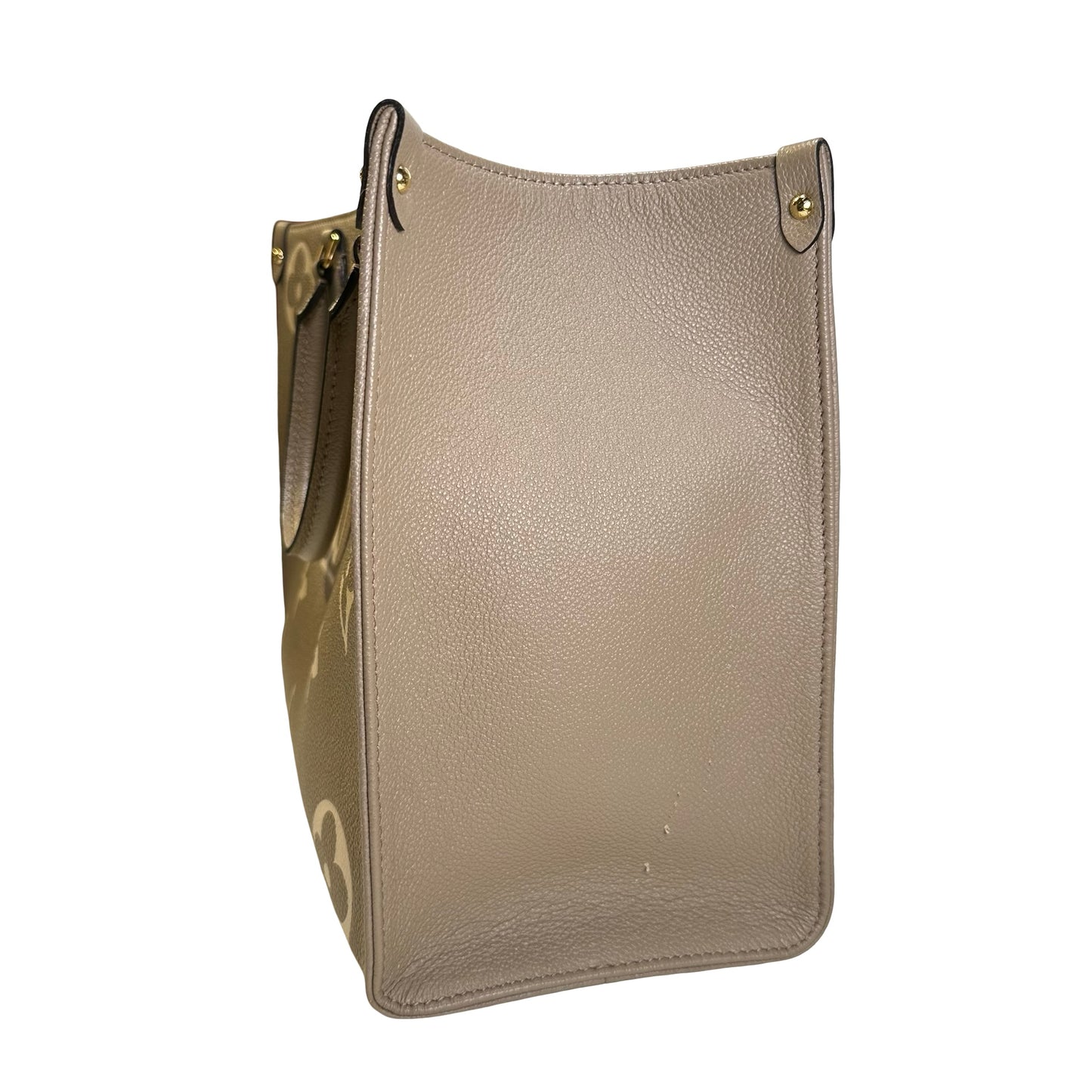 Used LOUIS VUITTON Monogram Empreinte Giant Monogram OnTheGo Tote Bag Tourterelle Creme