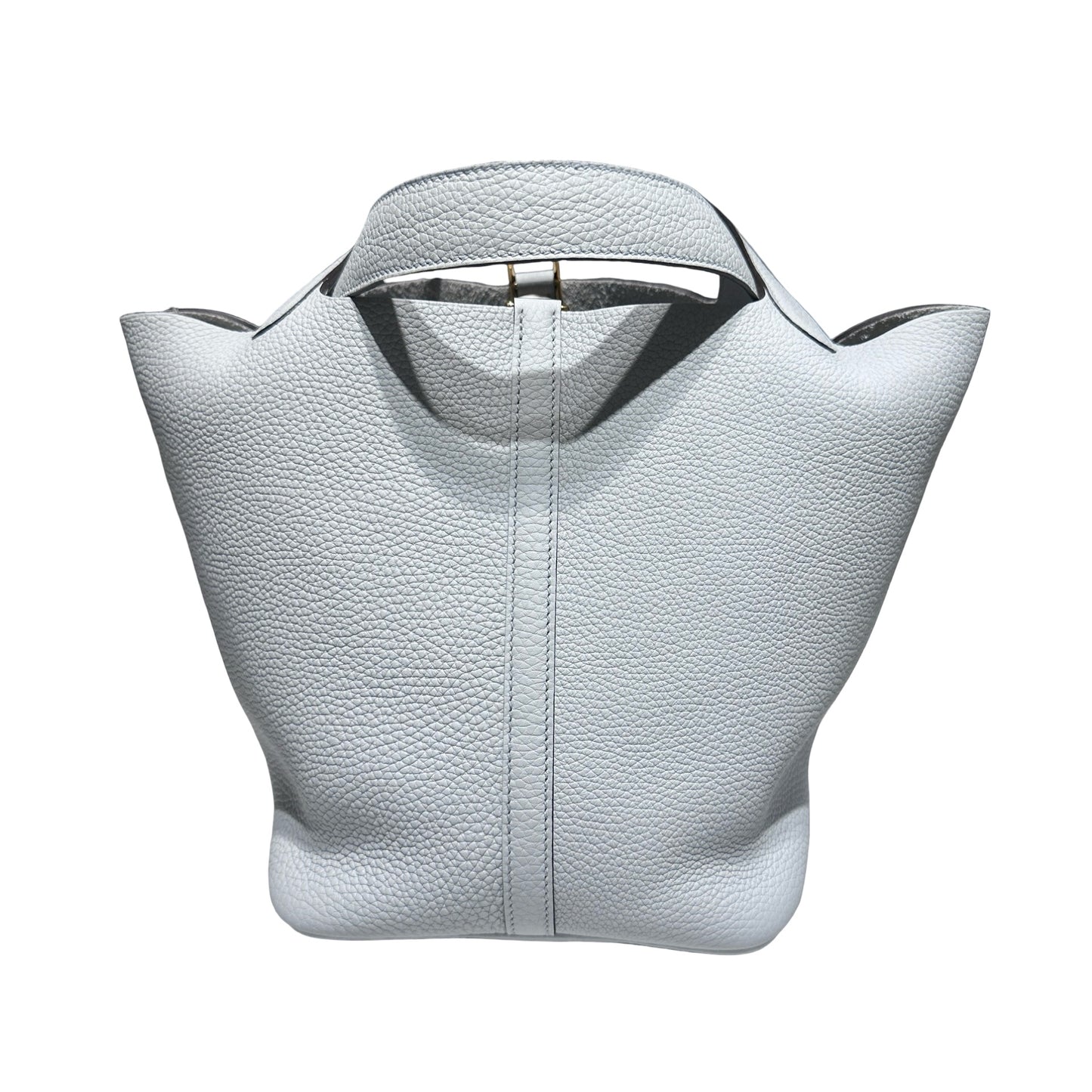 Unused HERMÈS Picotin 22 Handbag Blue GHW