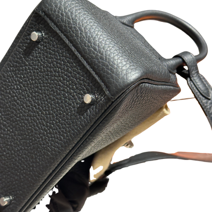 Brand New HERMES Taurillon Clemence Lindy Mini II Handbag Noir Black
